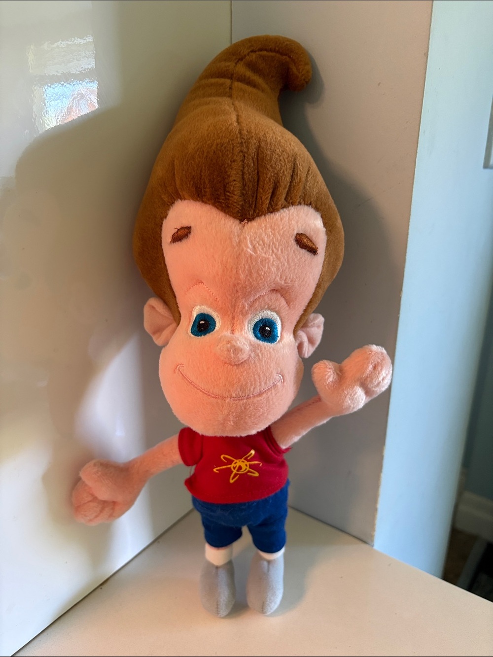 Vintage 2003 Jimmy Neutron Boy Genius Plush Toy.
